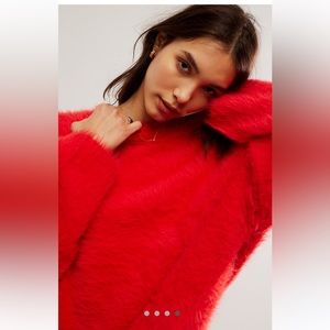 Free People Harrison Bunny Crew Sweater